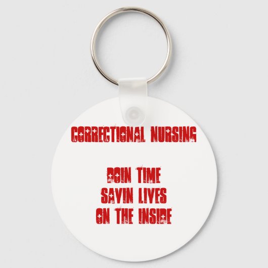 ナースおもしろい キーホルダー (正面)