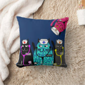 ナースお洒落な猫の枕#15 クッション (ブランケット)