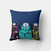 ナースお洒落な猫の枕#15 クッション (裏面)