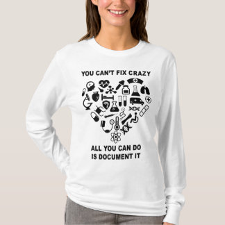 ナースかわいいハートナース おもしろい Tシャツ