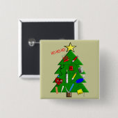 ナースか医学のスタッフのクリスマスカードおよびギフト 缶バッジ (正面&裏面)