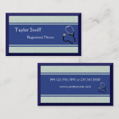 ナースか医者または医学のヘルスケア 名刺 (正面/裏面)