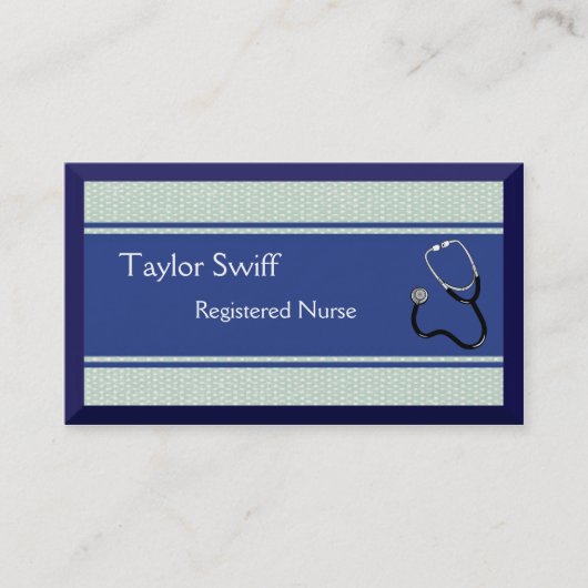 ナースか医者または医学のヘルスケア 名刺 (正面)