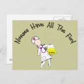 ナースがおもしろいを！ナース ポストカード (正面/裏面)