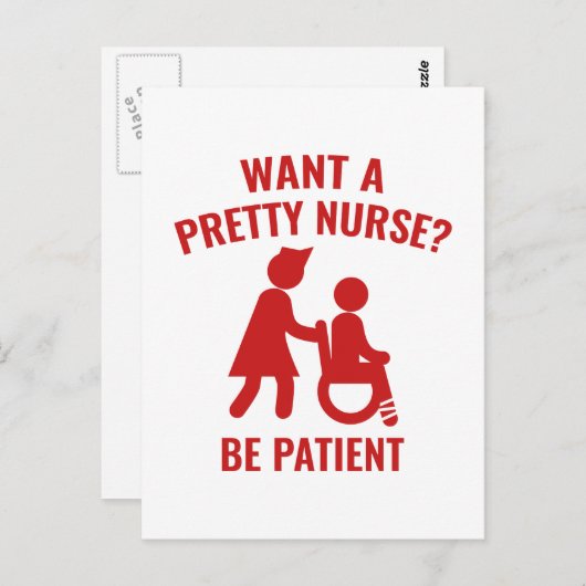 ナースがかわいらし欲しい? ポストカード (正面/裏面)