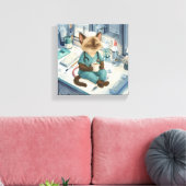 ナースがコーヒーを飲む キャンバスプリント (インサイチュ (リビング))