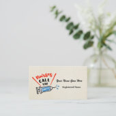 ナースがショットを個人用名刺と呼ぶ 名刺 (スタンド正面)