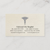 ナースがショットを個人用名刺と呼ぶ 名刺 (裏面)