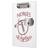 ナースがショットを呼び出すナースクリップボード クリップボード (左)