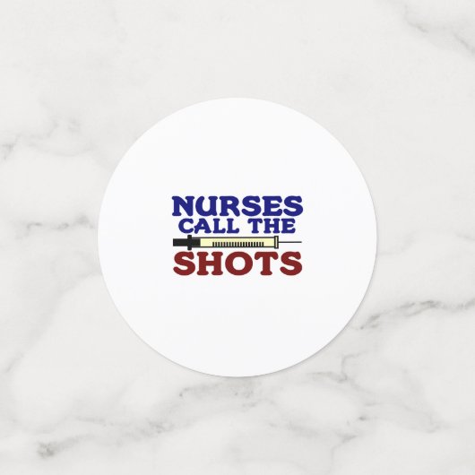 ナースがショットを呼ぶ コンフェッティ (スモール正面)