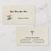 ナースがショットを特別に呼パーソナライズされたぶ 名刺 (正面/裏面)