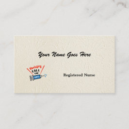 ナースがショットを特別に呼パーソナライズされたぶ 名刺