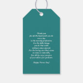 ナースが世界を癒す。カスタム ギフトタグ (裏面)