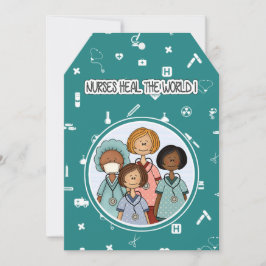 ナースが世界を癒す。ナース鑑賞票 サンキューカード