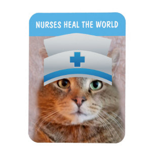 ナースが世界猫を癒す マグネット