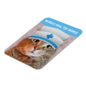 ナースが世界猫を癒す マグネット (左側)