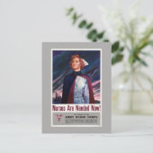 ナースが今すぐ必要 – ヴィンテージWWIIポスター ポストカード (スタンド正面)