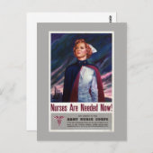 ナースが今すぐ必要 – ヴィンテージWWIIポスター ポストカード (正面/裏面)