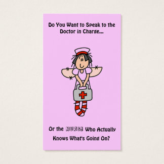 ナースが名刺を知っている