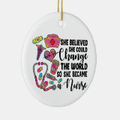 ナースが大きく変わる セラミックオーナメント (右)