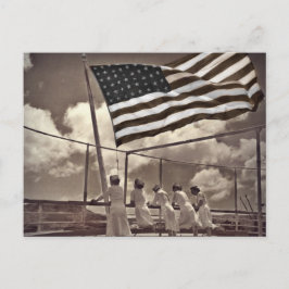 ナースが島を見る1945 ポストカード