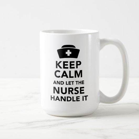 ナースが引用する面白いKeep Calmマグカップ 看護ギフト コーヒーマグカップ (右)