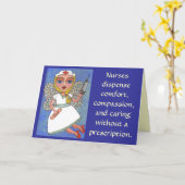 ナースが心地よいを配る… – カード (黄色い花)