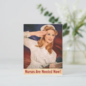 ナースが必要になった、ヴィンテージ戦争プロパガンダ ポストカード (スタンド正面)
