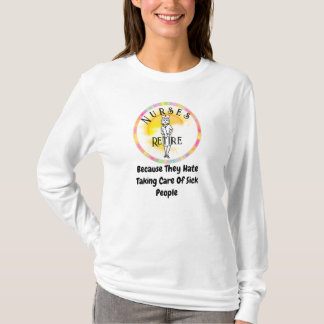 ナースが次の理由で退職おもしろい Tシャツ