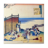 ナースがHokusai説明する百の詩 タイル (正面)