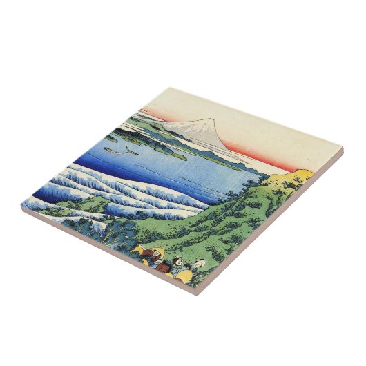 ナースがHokusai説明する百の詩 タイル (側面)