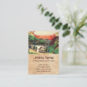 ナースがHokusai説明する百の詩 名刺 (スタンド正面)