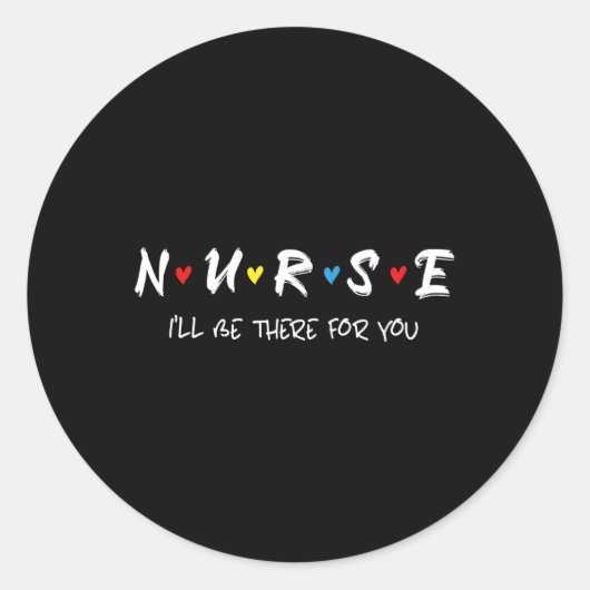 ナースことわざ私が行くよ ラウンドシール (正面)