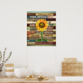 ナースこのオフィスのひまわり入り ポスター (キッチン)