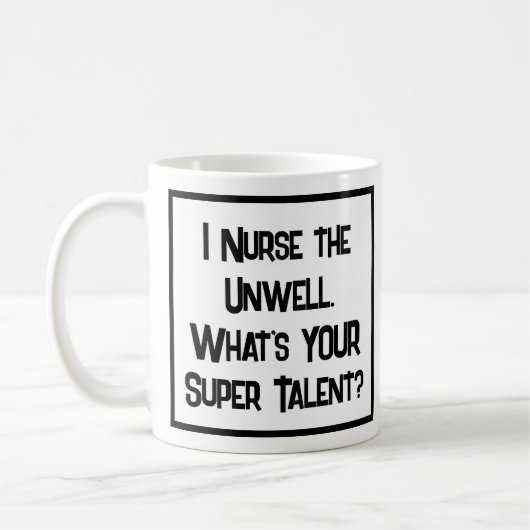 ナースすごいの才能。コーヒーマグ コーヒーマグカップ (左)