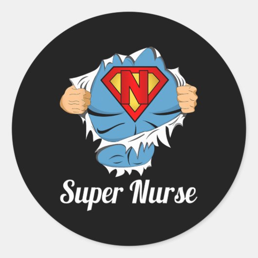 ナースすごい超大国 ラウンドシール (正面)