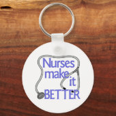ナースで改善 キーホルダー (正面)