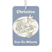 ナースで沸騰する競争を見つける カーエアーフレッシュナー (裏面)