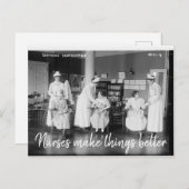 ナースで物事を改善はがき ポストカード (正面/裏面)