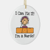 ナースでTシャツとギフトを直せる セラミックオーナメント (右)