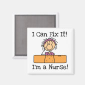 ナースでTシャツとギフトを直せる マグネット (正面/裏面)