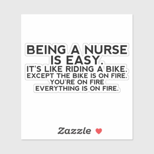 ナースとは簡単、ナース、ナースであるおもしろい。 シール (シート)