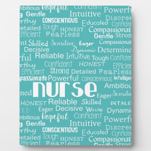 ナースとは…..in青 フォトプラーク (正面)