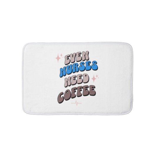 ナースとコーヒー バスマット (正面)