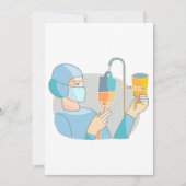 ナースとドリップ招待状 招待状 (正面)