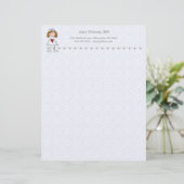 ナースとハートパーソナライズされた レターヘッド (スタンド正面)