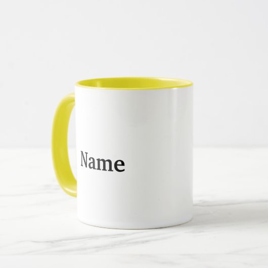 ナースとビッグシリンジマグのパーソナライズ名 マグカップ (正面左)