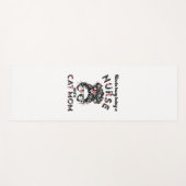 ナースと猫のママおもしろいギフトアイディア ヨガマット (正面(横))