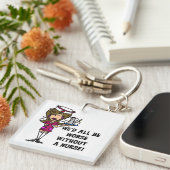 ナースなく悪い キーホルダー (正面右)