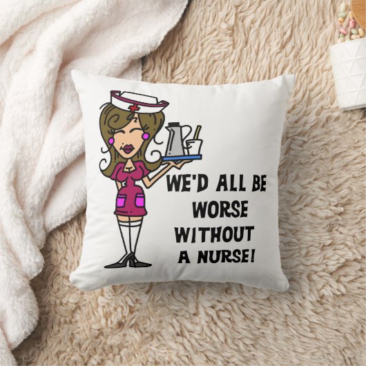 ナースなく悪い クッション (ブランケット)